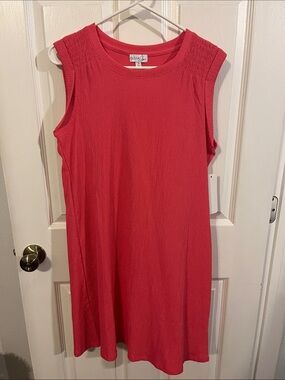 Olivia + Joy Pink Sleeveless Shift Dress